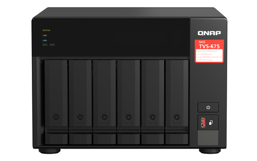 QNAP TVS-675-8G 6-bay NAS KX-U6580 8C/8T QNAP TVS-675-8G 6-bay NAS KX-U6580 8C/8T
