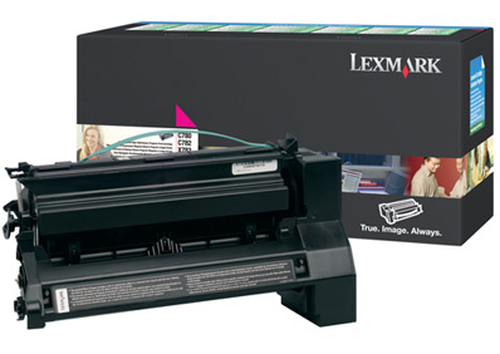 Lexmark C780&comma; C782 Magenta High Yield Return Program Print Cartridge&comma; original&comma; magenta
