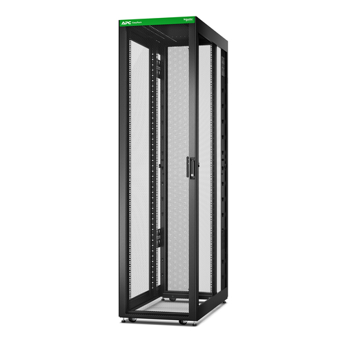 APC Easy Rack 600mm/48HE/1200mm mit Dach, Rollen, Füßen und 4 Halterungen, ohne Boden, ohne Seitenwand, schwarz APC Easy Rack 600mm/48HE/1200mm mit Dach, Rollen, Füßen und 4 Halterungen, ohne Boden, ohne Seitenwand, schwarz