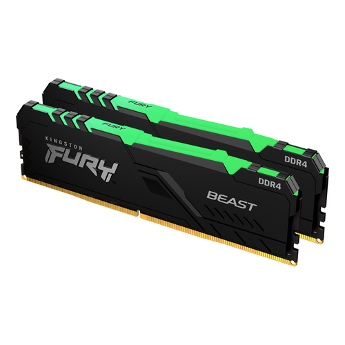 DDR4RAM 2 x 8GB DDR4-3600&comma; Kingston Technology FURY Beast RGB&comma; DIMM&comma; CL17 Kit