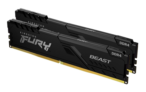 DDR4RAM 2 x 32GB DDR4-3600&comma; Kingston Technology FURY Beast 64GB 3600MT&sol;s DDR4 CL18 DIMM &lpar;2er-Kit&rpar; Black&comma; DIMM&comma; CL18 Kit