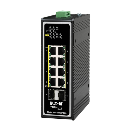 Tripp Lite NGI-U08C2POE8 Unmanaged Switch, 8x RJ-45, Backplane: 20 Gbit/s, PoE Tripp Lite NGI-U08C2POE8 Unmanaged Switch, 8x RJ-45, Backplane: 20 Gbit/s, PoE