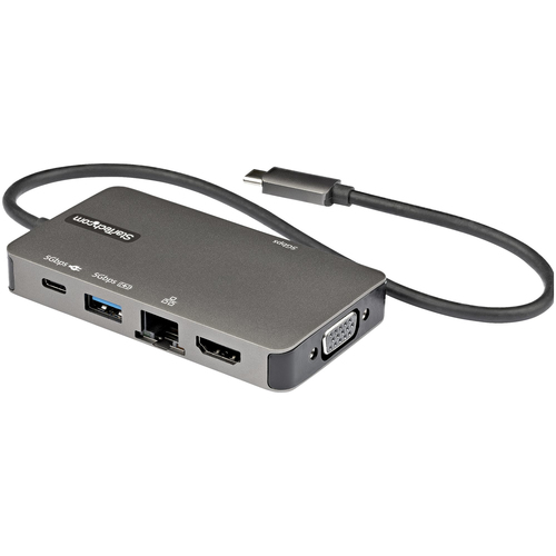 StarTech.com DKT30CHVPD2, USB 3.2 Gen 1 (3.1 Gen 1) Type-C, schwarz, grau, USB Power Delivery StarTech.com DKT30CHVPD2, USB 3.2 Gen 1 (3.1 Gen 1) Type-C, schwarz, grau, USB Power Delivery