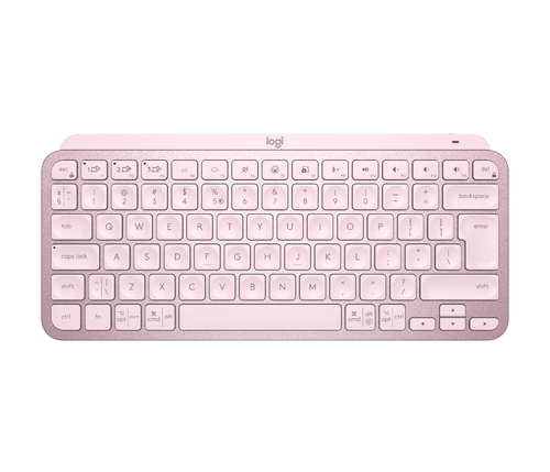 Logitech MX Keys Mini rose Tastatur, Layout: US International, beleuchtet Logitech MX Keys Mini rose Tastatur, Layout: US International, beleuchtet
