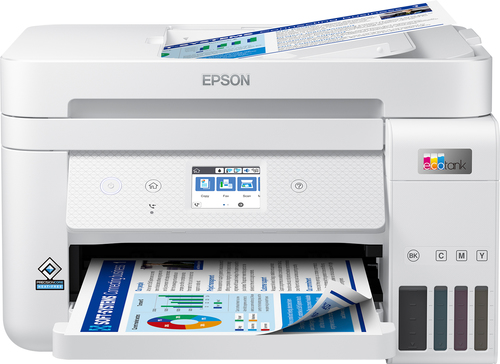 Epson ET-4856&comma; Tintenstrahl&comma; bis A4&comma; 4800 x 1200 DPI&comma; 33 Seiten pro Minute&comma; WLAN&comma; wei&szlig;