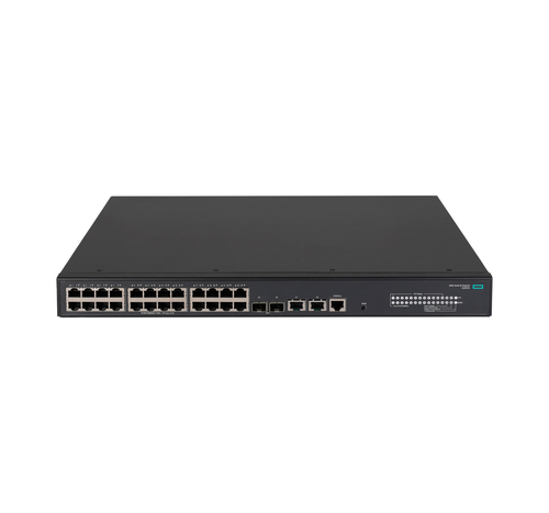 HPE FlexNetwork 5140 24G POE&plus;2SFP&plus;2XGT EI L3 Managed Switch&comma; 24x RJ-45&comma; Backplane&colon; 128 Gbit&sol;s&comma; PoE