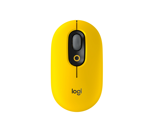 Logitech POP gelb Maus&comma; Beidh&auml;ndig&comma; B&uuml;ro&comma; Bluetooth