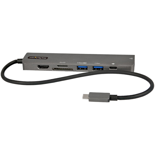 StarTech.com DKT30CHSDPD1, USB 3.2 Gen 1 (3.1 Gen 1) Type-C, schwarz, grau, USB Power Delivery StarTech.com DKT30CHSDPD1, USB 3.2 Gen 1 (3.1 Gen 1) Type-C, schwarz, grau, USB Power Delivery
