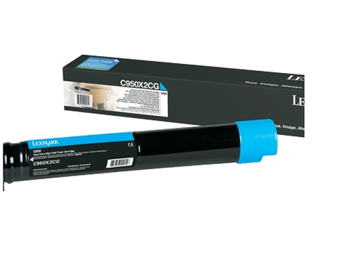 Lexmark C950X2CG&comma; original&comma; cyan&comma; Toner