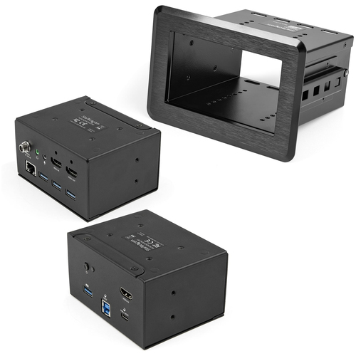 StarTech&period;com Dockingstation f&uuml;r Konferenzr&auml;ume - Universelles Laptop Dock - 4K HDMI&comma; 60W PD&comma; USB Hub&comma; GbE&comma; Audio In-Table Connectivity Box f&uuml;r Huddle&sol;Boardroom Collaboration Space