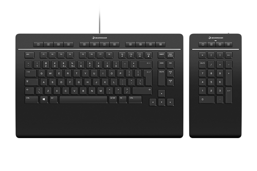 3Dconnexion Keyboard Pro with Numpad schwarz, Layout: Französisch, Scherenschalter 3Dconnexion Keyboard Pro with Numpad schwarz, Layout: Französisch, Scherenschalter