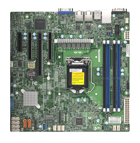 Supermicro X12STL-F-B Bulk&comma; micro ATX LGA 1200 &lpar;H5&rpar; Mainboard&comma; 4x DDR4&comma; max&period; 128 GB