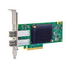Broadcom LPe36002-M64 FC Host Bus Adapter, Faser, 28900 Mbit/s, grün Broadcom LPe36002-M64 FC Host Bus Adapter, Faser, 28900 Mbit/s, grün
