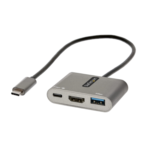 StarTech&period;com CDP2HDUACP2&comma; USB 3&period;2 Gen 1 &lpar;3&period;1 Gen 1&rpar; Type-C&comma; grau&comma; USB Power Delivery&comma; Kunststoff Geh&auml;use