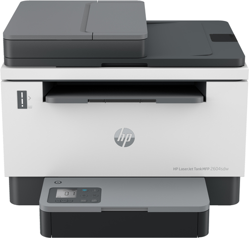 HP LaserJet Tank MFP 2604sdw Printer, Laser, bis A4, 600 x 600 DPI, 22 Seiten pro Minute, WLAN, schwarz, grau HP LaserJet Tank MFP 2604sdw Printer, Laser, bis A4, 600 x 600 DPI, 22 Seiten pro Minute, WLAN, schwarz, grau