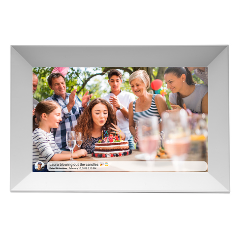 Denver PFF-1063WHITE Digitaler Bilderrahmen Wei&szlig; 25&comma;6 cm &lpar;10&period;1&rpar; Touchscreen WLAN