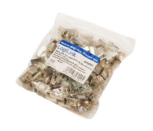 LogiLink Modularstecker CAT5e geschirmt LogiLink Modularstecker CAT5e geschirmt