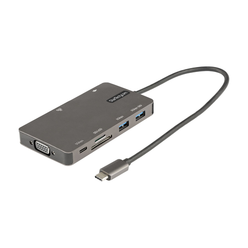 StarTech.com DKT30CHVSDPD, USB 3.2 Gen 1 (3.1 Gen 1) Type-C, grau, USB Power Delivery StarTech.com DKT30CHVSDPD, USB 3.2 Gen 1 (3.1 Gen 1) Type-C, grau, USB Power Delivery