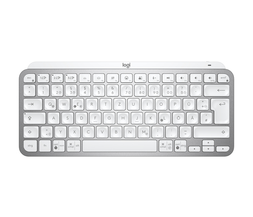 Logitech 920-010598 grau Tastatur&comma; Layout&colon; DE&comma; Scherenschalter&comma; beleuchtet