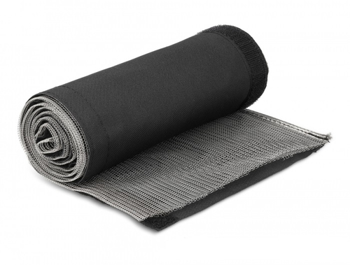 DeLOCK EMV Abschirmgeflechtschlauch mit Klettverschluss hitzebest&auml;ndig 1 m x 50 mm schwarz