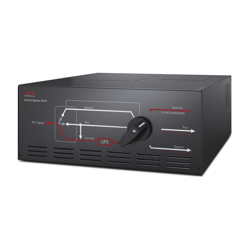 APC Service-Bypassfeld 230 V&comma; 125 A&comma; fest verdrahteter Eingang&comma; Ausgang &lpar;8&rpar; IEC-320 C19