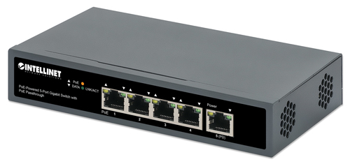 Intellinet 561808, 5x RJ-45, Backplane: 10 Gbit/s, PoE Intellinet 561808, 5x RJ-45, Backplane: 10 Gbit/s, PoE