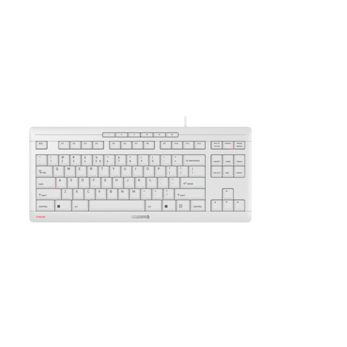 CHERRY STREAM KEYBOARD TKL wei&szlig;&comma; Layout&colon; Englisch&comma; Cherry SX