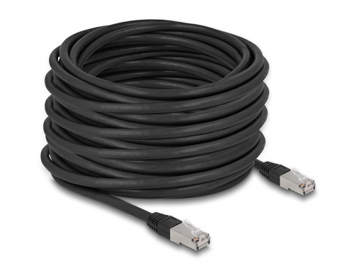 20m Patchkabel Cat6a, S/FTP, schwarz, DeLOCK 20m Patchkabel Cat6a, S/FTP, schwarz, DeLOCK