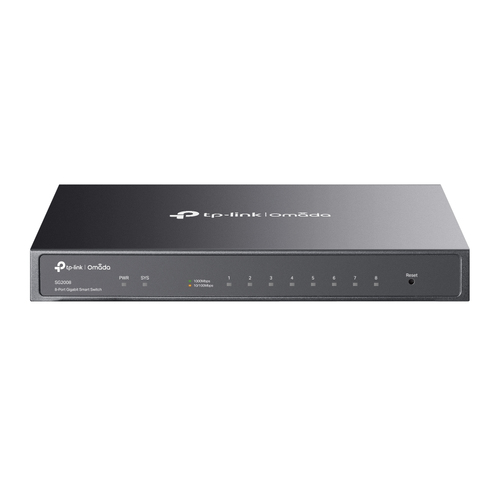 TP-LINK SG2008 Omada 8-Port Gigabit Smart Switch 8&times; Gigabit RJ45 &lpar;1 PD port&rpar; l&uuml;fterlos