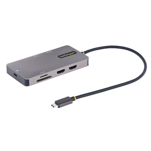 StarTech.com 120B-USBC-MULTIPORT, USB 3.2 Gen 1 (3.1 Gen 1) Type-C, grau, USB Power Delivery, Aluminium Gehäuse StarTech.com 120B-USBC-MULTIPORT, USB 3.2 Gen 1 (3.1 Gen 1) Type-C, grau, USB Power Delivery, Aluminium Gehäuse