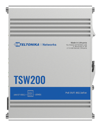 Teltonika TSW200 Unmanaged Switch, 8x RJ-45, PoE Teltonika TSW200 Unmanaged Switch, 8x RJ-45, PoE