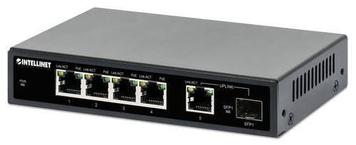 Intellinet 561822, 5x RJ-45, Backplane: 12 Gbit/s, PoE Intellinet 561822, 5x RJ-45, Backplane: 12 Gbit/s, PoE