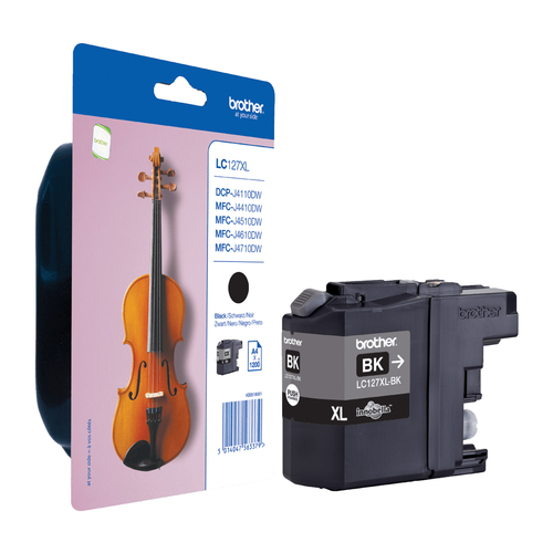Brother LC127XLBKBP, original, schwarz, Tinte Brother LC127XLBKBP, original, schwarz, Tinte