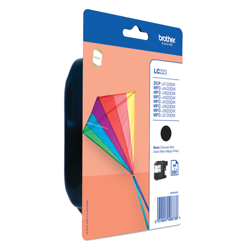 Brother LC223BKBP, original, schwarz, Tinte Brother LC223BKBP, original, schwarz, Tinte