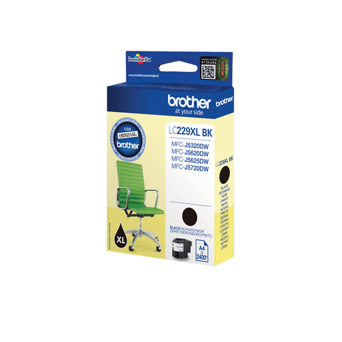 Brother LC229XLBKBP, original, schwarz, Tinte Brother LC229XLBKBP, original, schwarz, Tinte