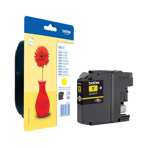 Brother LC121YBP, original, gelb, Tinte Brother LC121YBP, original, gelb, Tinte