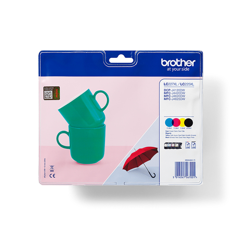 Brother LC227XLVALBPDR, original, schwarz, cyan, magenta, gelb, Tinte Brother LC227XLVALBPDR, original, schwarz, cyan, magenta, gelb, Tinte