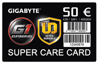 GIGABYTE SUPER CARE CARD 50 Euro
