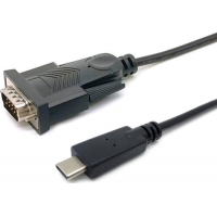 Equip USB-C auf Serial (DB9) Kabel, M/M, 1.5m