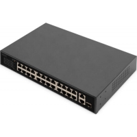 Digitus 24-Port-Fast-Ethernet-PoE-Switch,