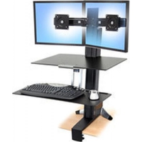 Ergotron WorkFit-S, Dual with Worksurface+