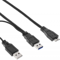 InLine USB 3.2 Gen.1 Y-Kabel, 2x