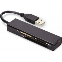 Ednet USB 2.0 Kartenleser, 4-port