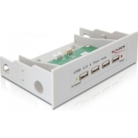 DeLOCK 4-Port USB 2.0 Hub 8,89 cm (3.5) Weiß