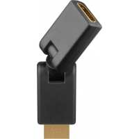 Goobay HDMI Adapter 180, vergoldet, Schwarz
