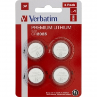 1x4 Verbatim CR 2025 Lithium Batterie