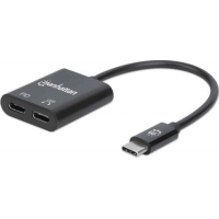 Manhattan USB-C Audioadapter mit