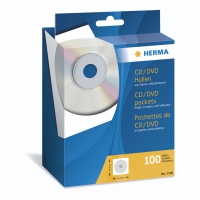 Herma CD/DVD Hüllen weiß 124x124