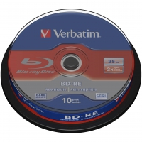 Verbatim BD-RE 25GB 2x, 10er Spindel