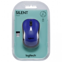 Logitech M220 Silent blau, Maus, beidhändig 